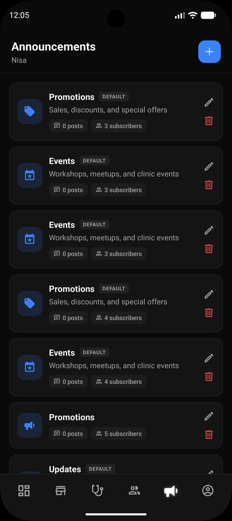 Dierend announcements