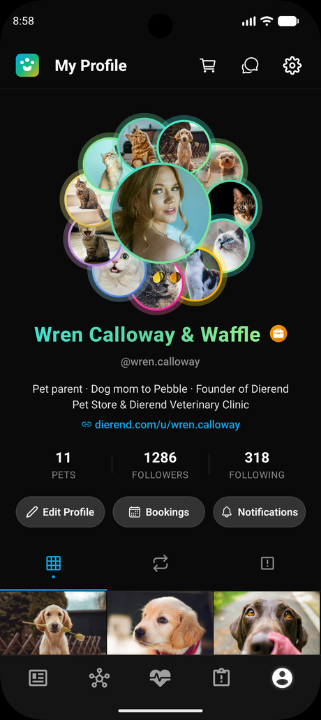 Dierend pet parent profile